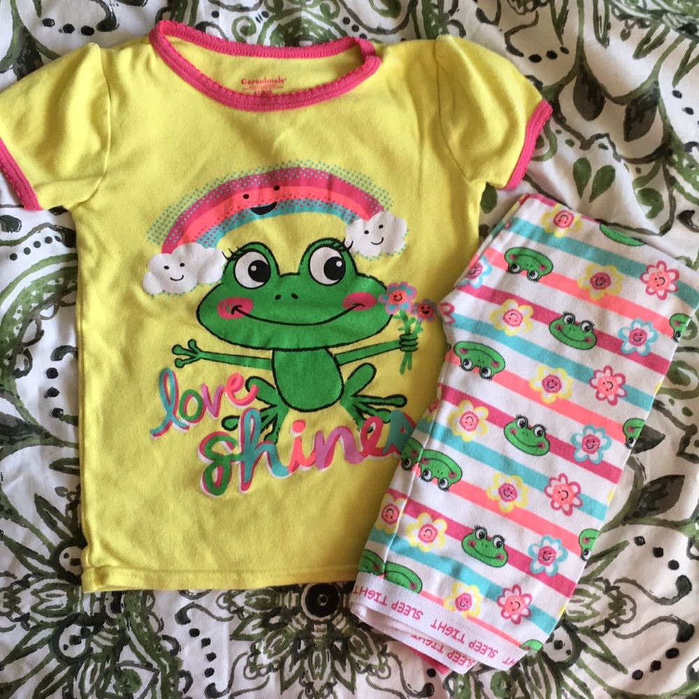 5t frog pajamas garanimals